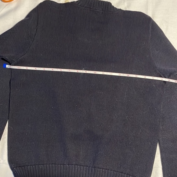 Vintage 1940s High School Letter Sweater Leather elbow patches—Sz 38 - Picture 6 of 12